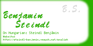 benjamin steindl business card