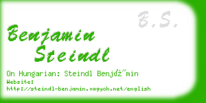 benjamin steindl business card